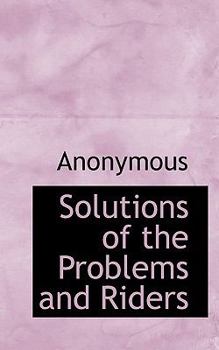 Paperback Solutions of the Problems and Riders Book