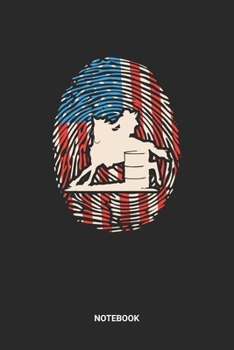 Notebook: Dotted Lined Barrel Racing Themed Notebook (6x9 inches) ideal as a Chasing Cans Cloverleaf Journal. Perfect as a Horse Riding Book for all ... Lovers. Great gift for Kids, Men and Women