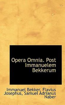 Paperback Opera Omnia. Post Immanuelem Bekkerum Book