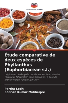 Paperback Étude comparative de deux espèces de Phyllanthus (Euphorbiaceae s.l.) [French] Book
