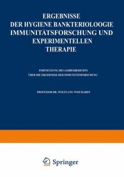 Paperback Ergebnisse Der Hygiene Bakteriologie Immunitätsforschung Und Experimentellen Therapie: Zweiundzwanzigster Band [German] Book