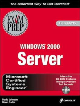 Hardcover MCSE Windows 2000 Server Exam Prep (Exam: 70-215) Book