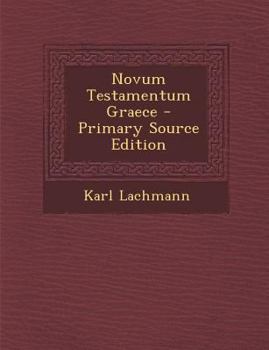 Paperback Novum Testamentum Graece [Greek, Ancient (To 1453)] Book