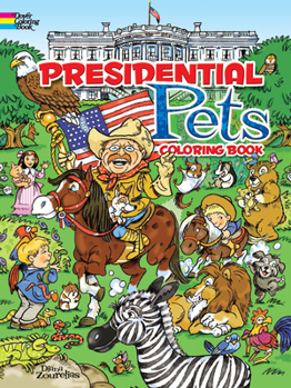 Paperback Presidential Pets Coloring Book