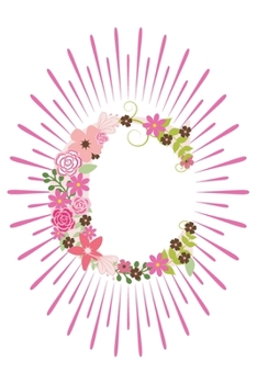 C: Initial C Monogram Notebook Journal Gift Pink Floral letter design (Pink Flower Letters Monogram Journals)