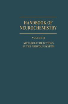 Paperback Metabolic Reactions in the Nervous System Book