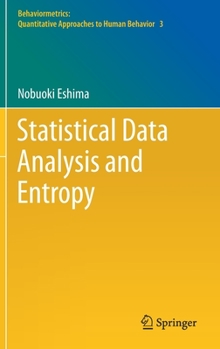 Hardcover Statistical Data Analysis and Entropy Book
