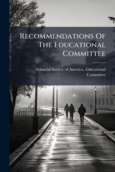 Paperback Recommendations Of The Educational Committee Book