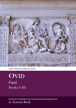 Hardcover Ovid Fasti: Books I-III Book