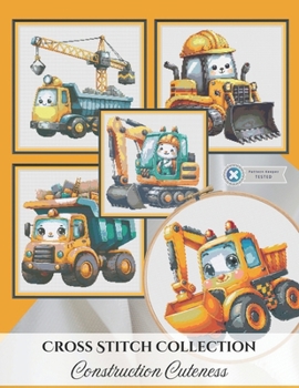Paperback Construction Cuteness: Cross Stitch Collection Book