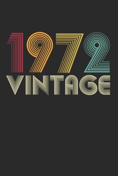 Vintage notebook paper 1972 Birthday 48th Gift