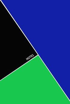 Notes: Blue, Black & Green Geometric