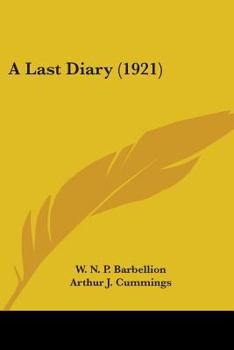 Paperback A Last Diary (1921) Book