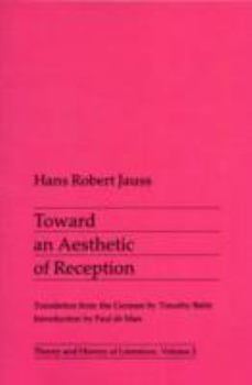 Paperback Toward an Aesthetic of Reception: Volume 2 Book