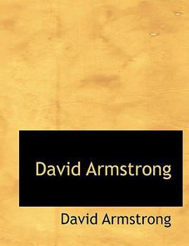Paperback David Armstrong [Large Print] Book