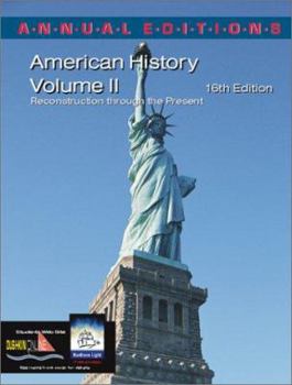 Paperback Annual Editions: American History, Volume 2, 16/E Book