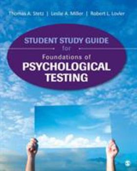 Paperback Student Study Guide for Foundations of Psychological Testing Book