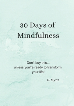 Paperback 30 Days of Mindfulness Book