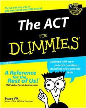 Paperback The ACT For Dummies Book