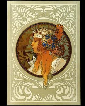 Byzantine Blonde (Alphonse Mucha) Notebook/Journal: 8"x10" College Ruled - 200 Pages
