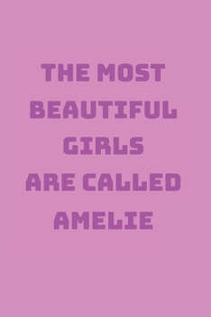 Amelie Girl Woman Notebook: Graph Paper Journal 6x9 - 120 Pages