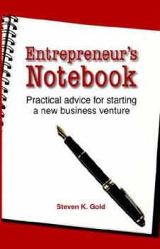 Hardcover Entrepreneur's Notebook: Practical Advice for Starting a New Business Book