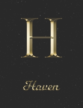 Haven: 1 Year Daily Planner (12 Months) | Yellow Gold Effect Letter H Initial First Name | 2020 - 2021 | 365 Pages for Planning | January 20 - ... | Plan Each Day, Set Goals & Get Stuff Done