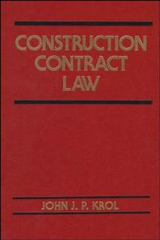 Hardcover Construction Contract Law Book