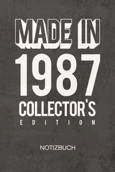 NOTIZBUCH A5 Dotted: Baujahr 1987 Notizheft GEPUNKTET 120 Seiten - 32 Jahre alt Notizblock Jahrgang 87 Skizzenbuch - Geburtstagswünsche Geschenk für ... Geburtstagsgast Veranstalter (German Edition)