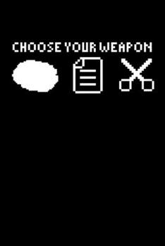 Paperback Notebook: Rock Paper Scissors Lizard Weapon Game Gift 120 Pages, 6X9 Inches, Lined / Ruled Book