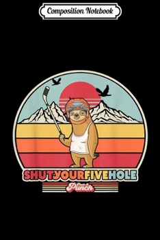 Composition Notebook: Ice Hockey . Retro Style For Hockey Player Journal/Notebook Blank Lined Ruled 6x9 100 Pages