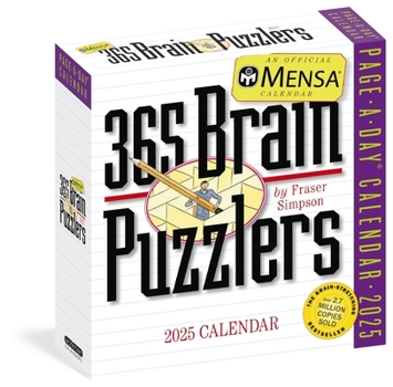 Calendar Mensa(r) 365 Brain Puzzlers Page-A-Day(r) Calendar 2025: Word Puzzles, Logic Challenges, Number Problems, and More Book