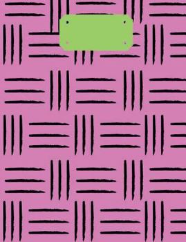 Pink & Green Tribal Composition Notebook: Back To School Supplies; Wide Ruled Primary Book