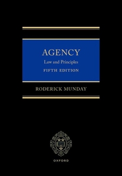 Hardcover Agency: Law and Principles Book