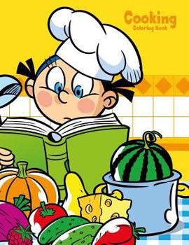 Paperback Cooking Coloring Book 1 Book
