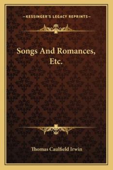 Paperback Songs And Romances, Etc. Book