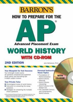 Paperback Barron's How to Prepare for the AP: World History [With CDROM] Book