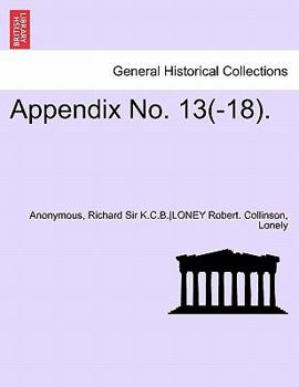 Paperback Appendix No. 13(-18). Book