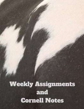 Paperback Weekly Assignments & Cornell Notes: 15 week, 1 semester, Assignment Tracker and 10 pages for Cornell Notes per week Book