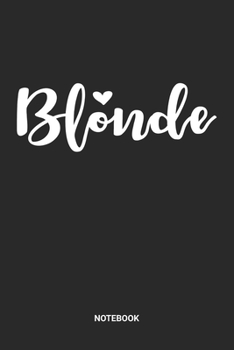 Notebook: Dotted Lined Natural Blonde Hair Themed Notebook (6x9 inches) ideal as a ash- or platinum-blonde hair colour Journal. Perfect as a Blonde ... and Girls. Great gift for Kids and Women.
