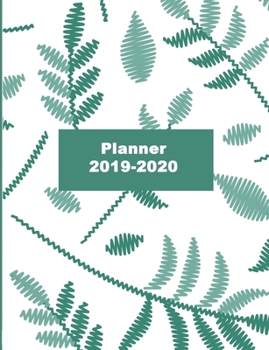 Paperback Planner 2019-2020: A beautiful flowery Weekly & Monthly 2019-2020 Planner. Book