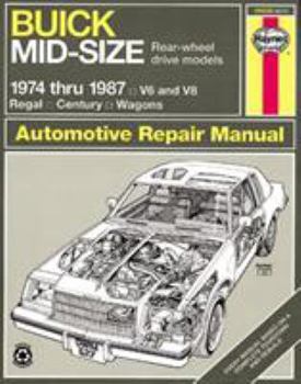 Paperback Buick Mid-Size Models Manual: 1974 Thru 1987 Book