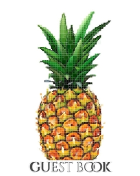 Paperback pineapple mosaic international hospitality blank guest book: pineapple mosaic Book