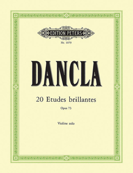 Paperback 20 Études Brillantes Op. 73 for Violin Book