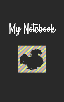 Paperback My Notebook: Squirell Retro And Vintage Style 100 Pages And Lined Book