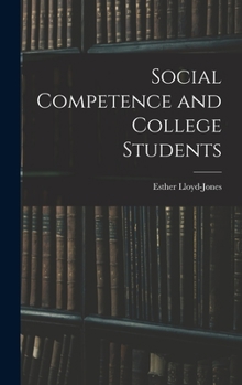 Hardcover Social Competence and College Students Book