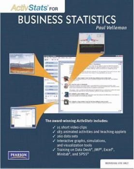 Paperback ActivStats for Business Statistics Book