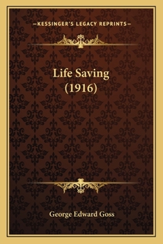 Paperback Life Saving (1916) Book