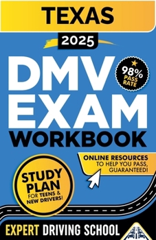 Paperback Texas DMV Exam Workbook Book