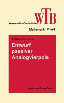 Paperback Entwurf Passiver Analogvierpole: Netzwerke II [German] Book